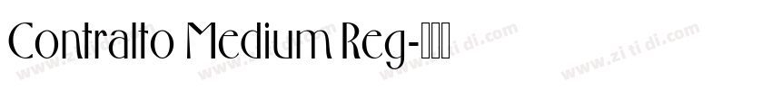 Contralto Medium Reg字体转换